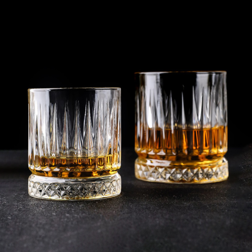 Gelas Wiski Cocktail Crystal Diamond Bottom Rock Glass Gelas Whisky Gelas Wine - Gambar 2